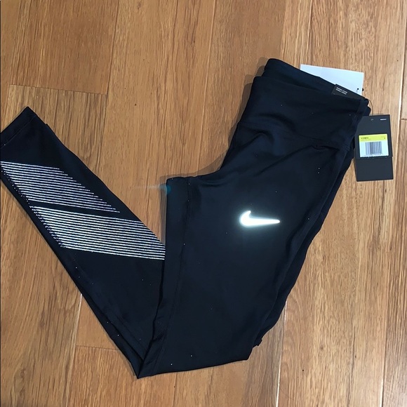 Nike Power Drifit Black Workout Leggings NEW Small - Picture 2 of 8